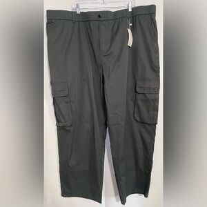 NWT! FlexRover Men's Ultra Comfort Flex-Fit Gray Cargo Pants 3XL